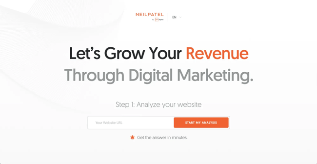 digital marketing website, niel patel
